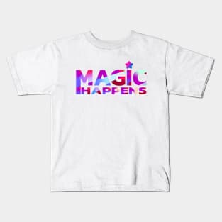 Magic happens | Creative Design Kids T-Shirt